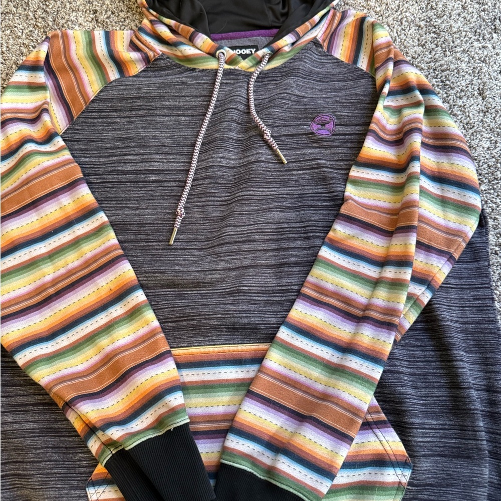 Striped Multicolor XL Hoodie HOOEY